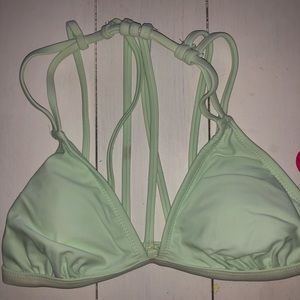 Mint green target bathing suit top